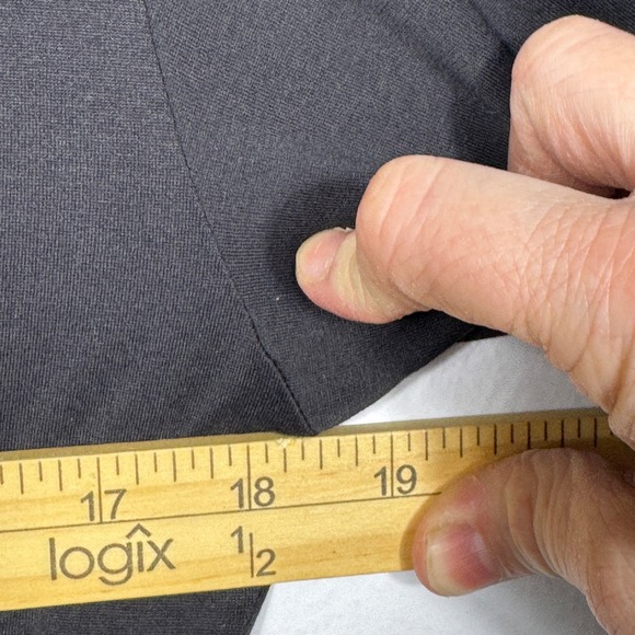 Theory Womens Black Peruvian Pima Cotton Drape-Front Crewneck T-Shirt Dress Sz S - Picture 14 of 16